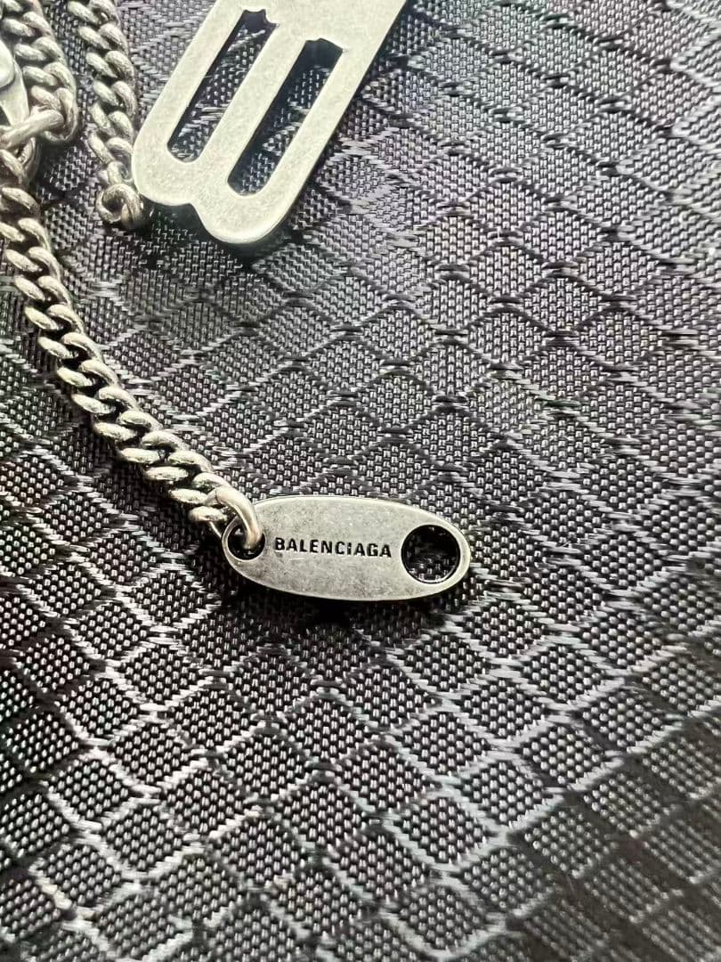 バレンシアガ 新品同様 BALENCIAGA メタルチェーンネックレス