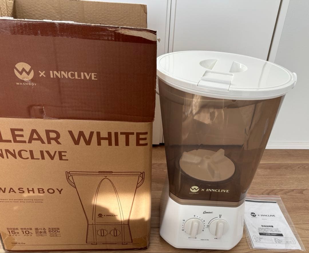 ウォッシュボーイ×INNCLIVE TOM-12fiw クリアホワイト