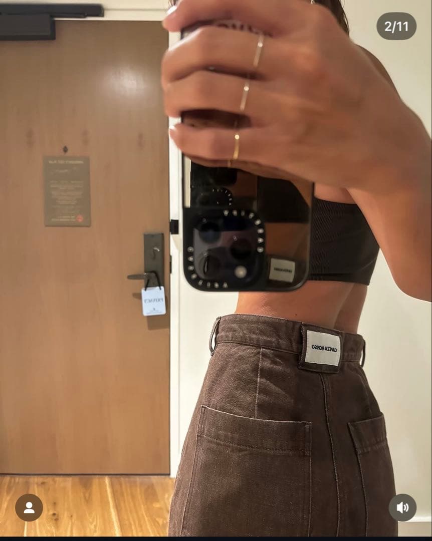 【caveza rosso】Cindy's デニムストレートパンツ