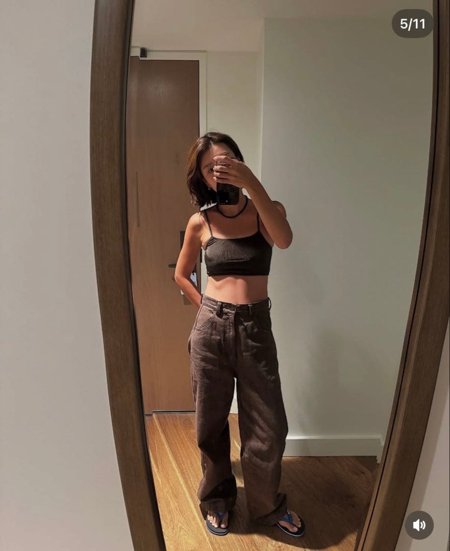 【caveza rosso】Cindy's デニムストレートパンツ