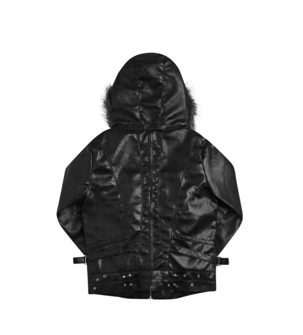 Cozy worldwide ファー付きレザージャケット opium お兄系