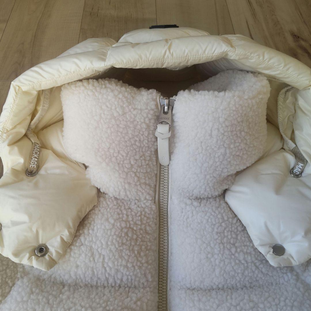 MACKAGE EDANA-TD ボア ダウンジャケット ホワイト XXS