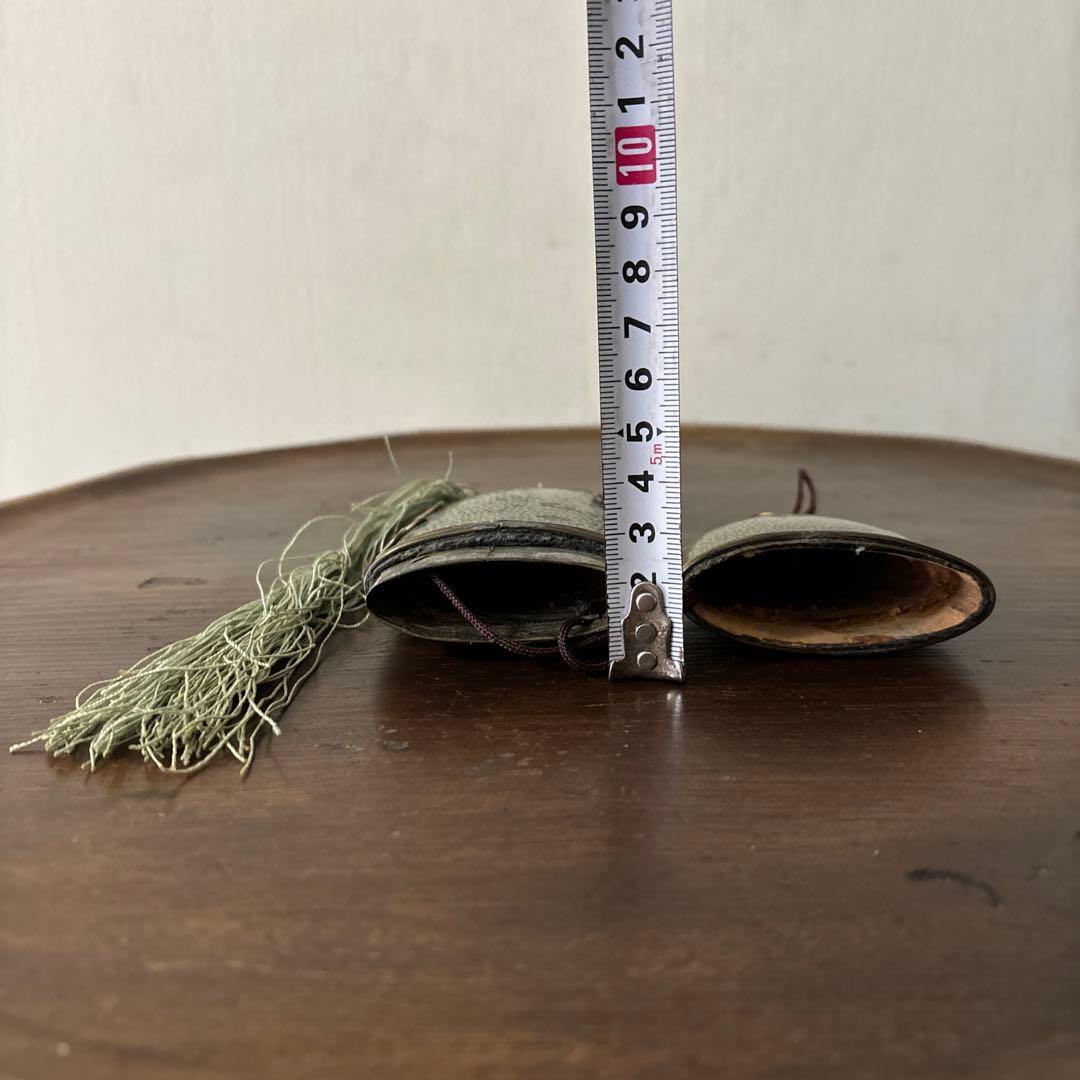 李朝時代後期 眼鏡匣 鮫皮　朝鮮王朝　アンティーク　韓国骨董　古道具　清朝