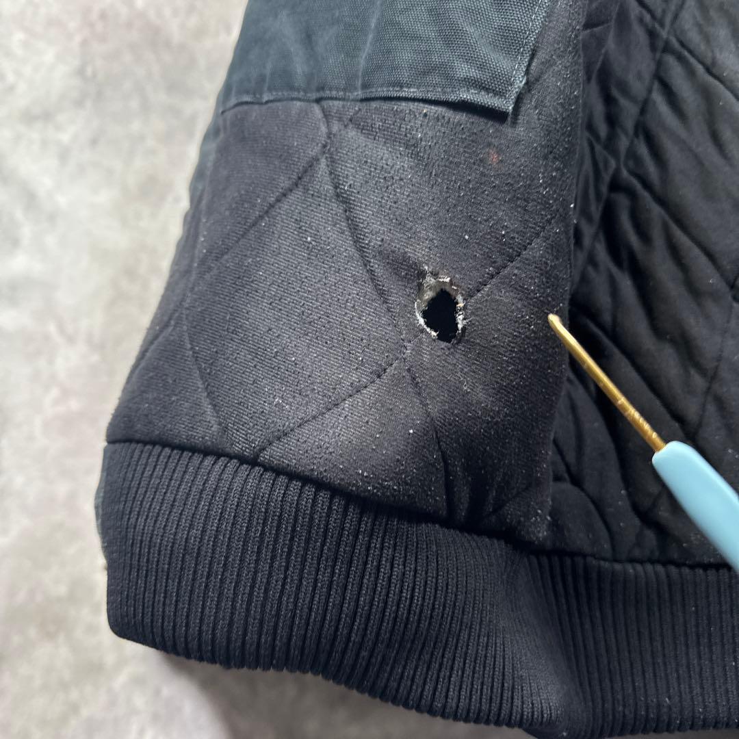 Carhartt古着USA製vintageアクティブジャケット黒フェードS58