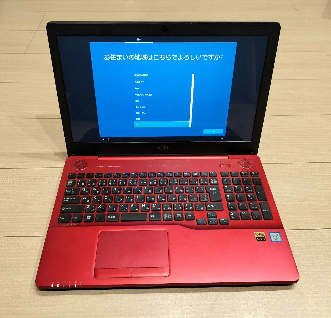 LIFEBOOK レッド 富士通 ノートパソコン Corei7 FUJITSU