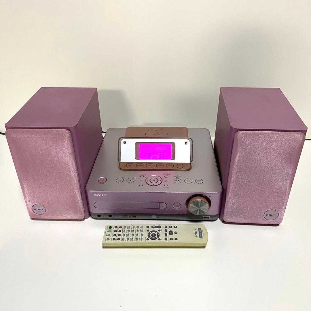 SONY HDD搭載 オーディオシステム HCD-E300HDピンク ソニー