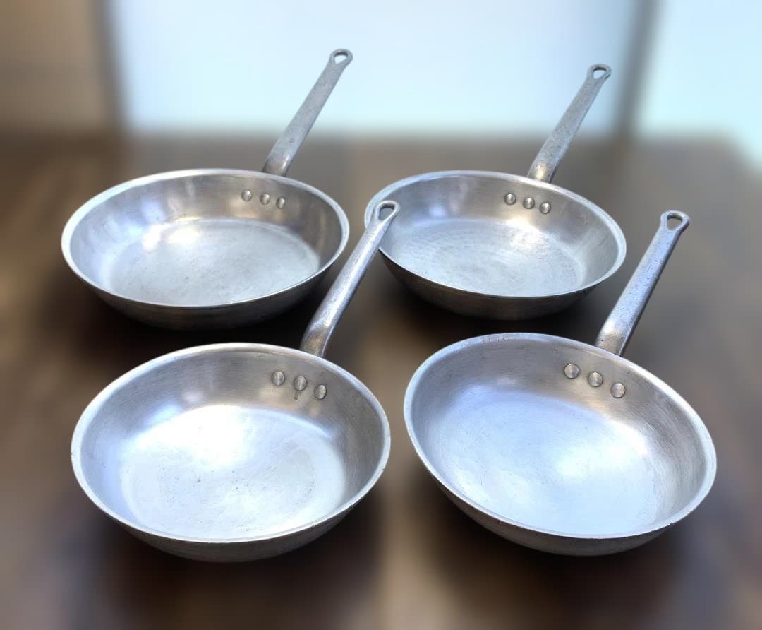 アルミ製 打出フライパン 4点セット φ30×1・28×1・24×2 厨房 店舗