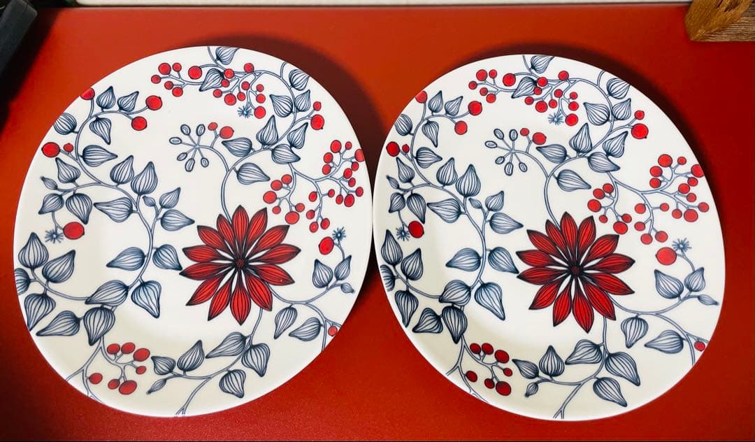 【希少】アラビア　ルノ オーバルプレート フロストベリー×2枚