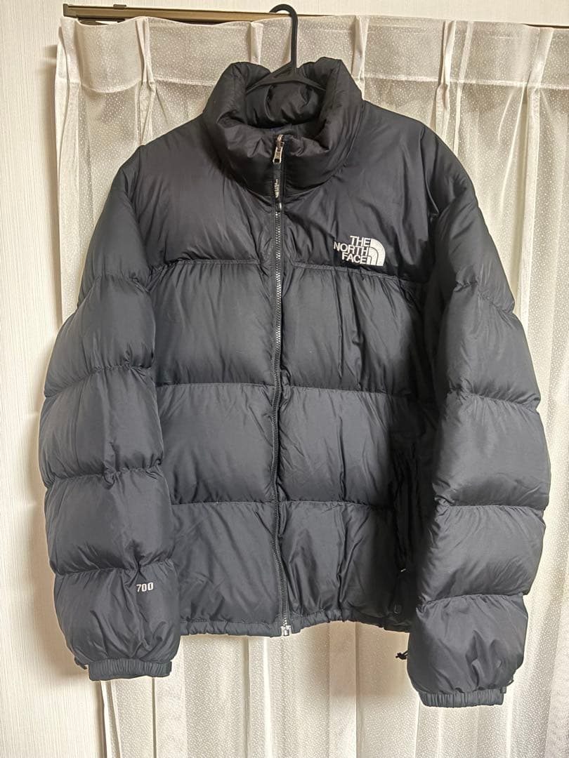 ノースフェイス　ヌプシ　センターロゴ　700fil 　ブラック　XL 90s