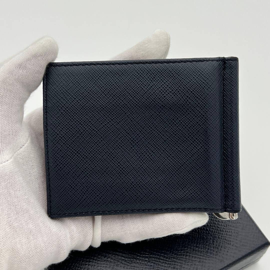 PRADA プラダ サフィアーノ 三角プレート マネークリップ カードケース