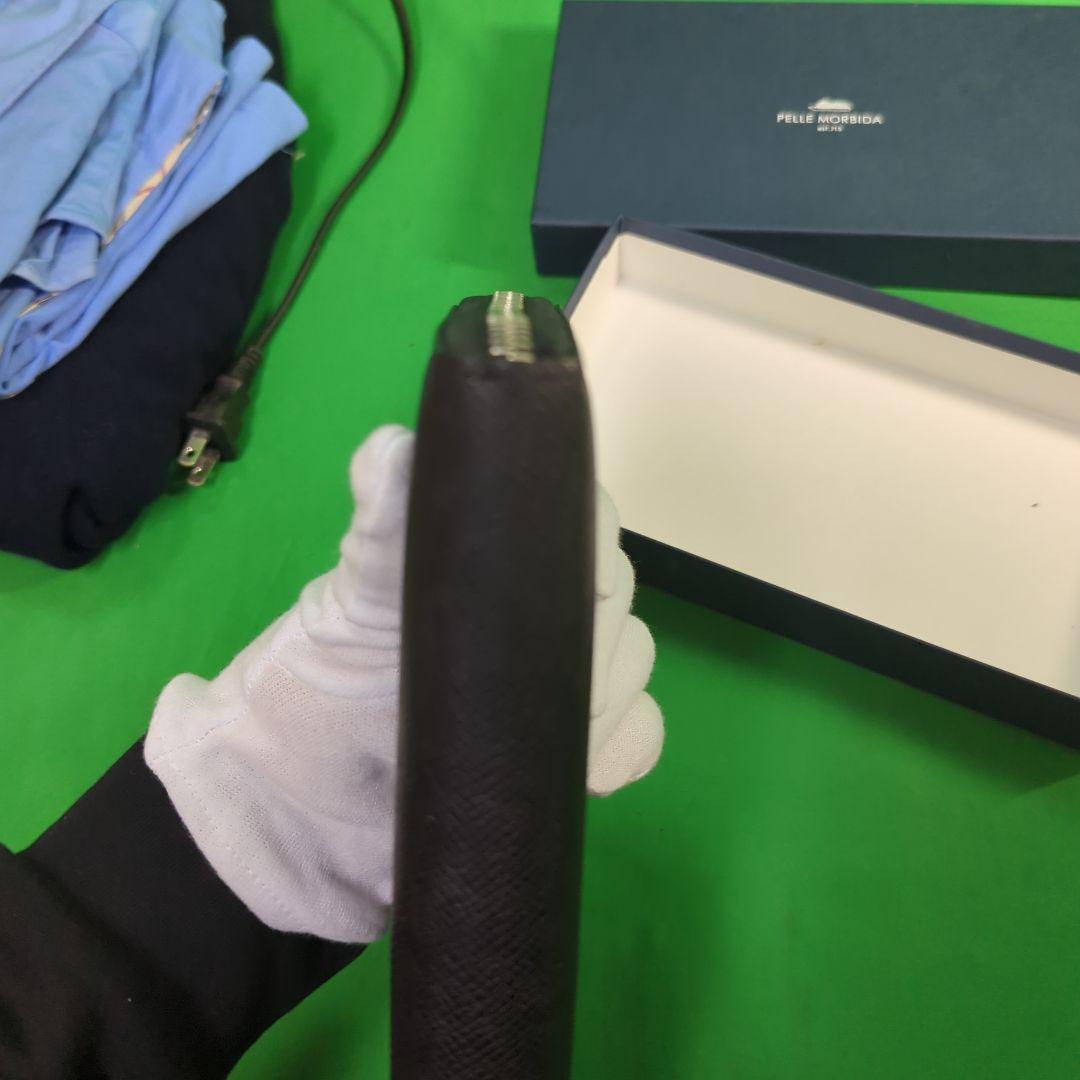 PELLE MORBIDA ブラック 長財布　Barca　ラウンドファスナー