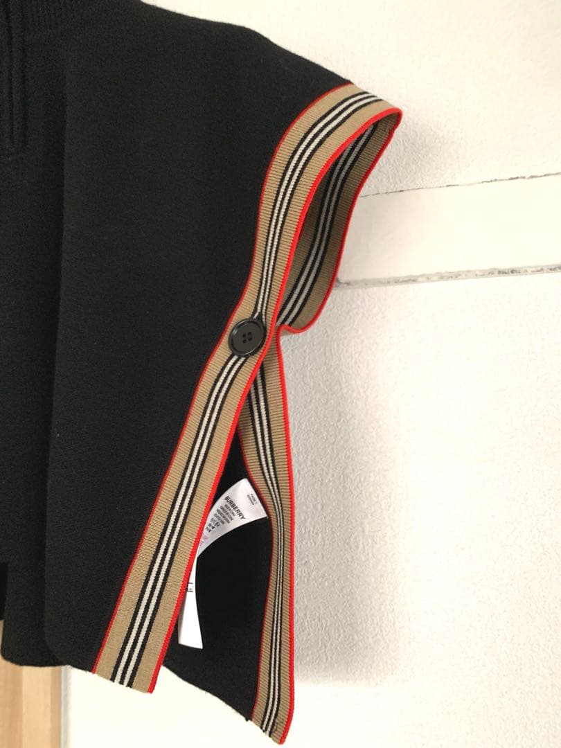 バーバリー　ロンドンイングランド　ティッシ期　ウールポンチョ