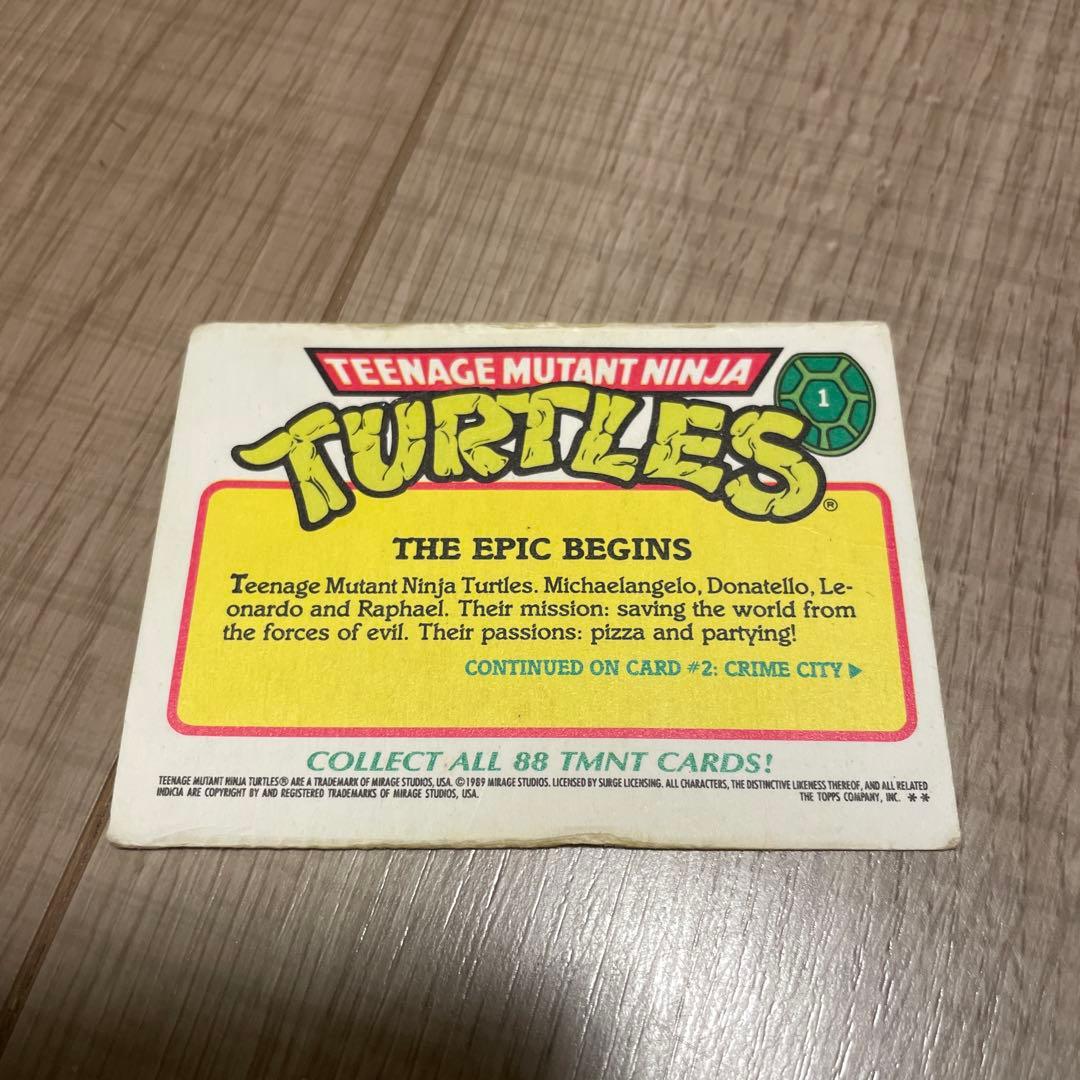 89年　TEENAGE MUTANT NINJA TURTLES タートルズ