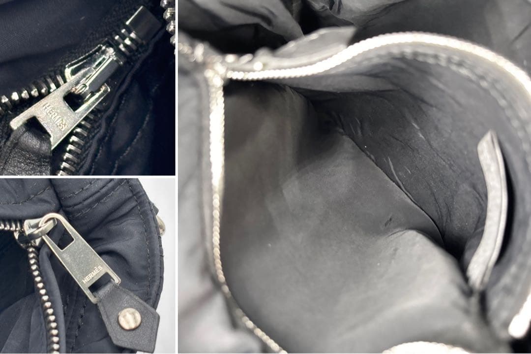 HERMES エルメス アカプルコ バンドリエール ショルダーバッグ ブラック