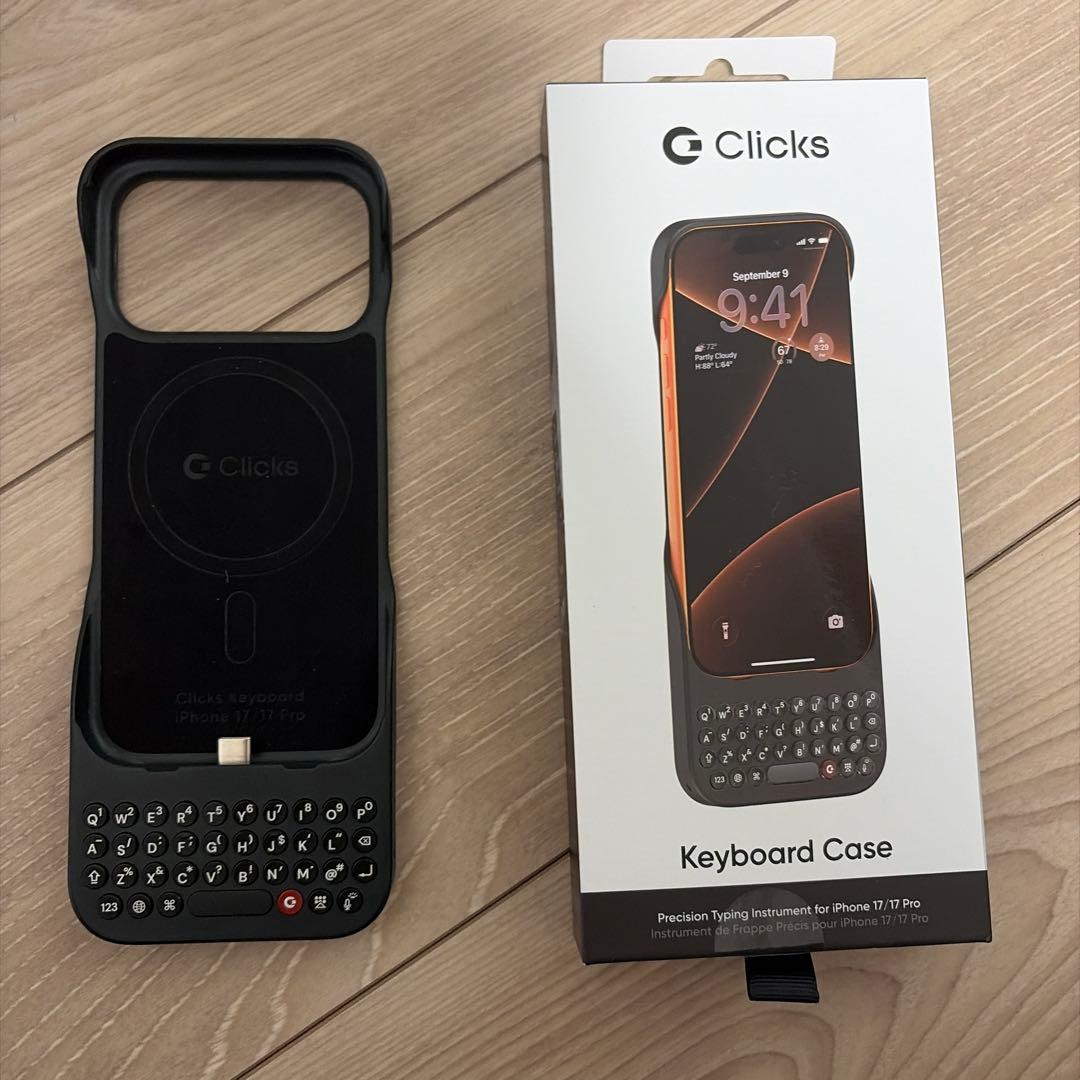 Clicks(クリックス) iPhone 17 / 17 Pro用 オニキス