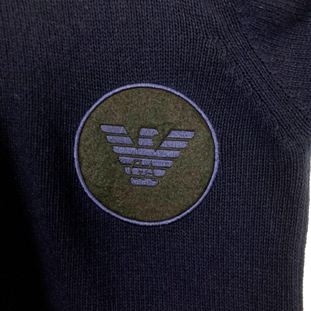 美品✨EMPORIO ARMANI ネイビー ニット L