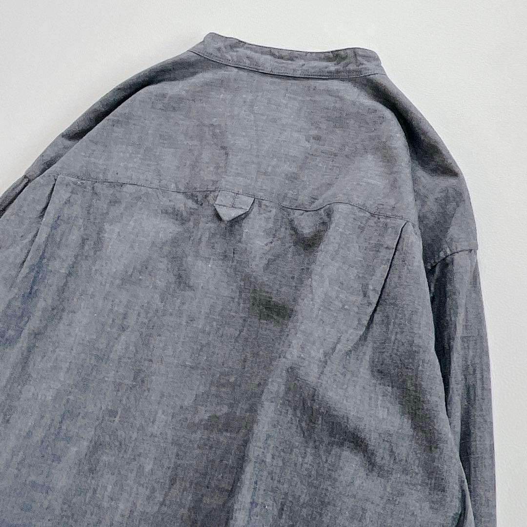 24年モデル✨MHL. バンドカラー　シャツ　コットン　長袖