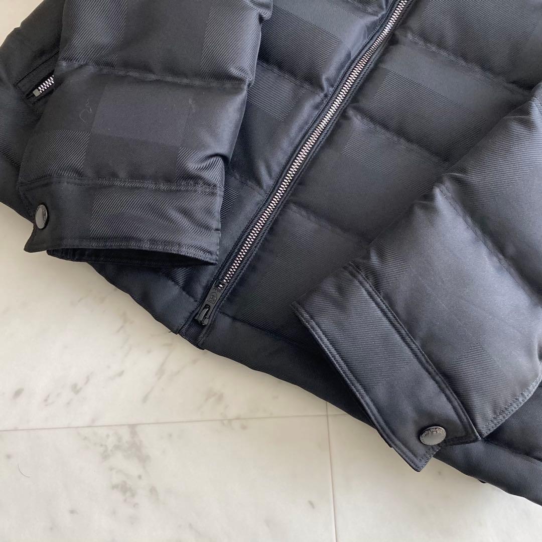 未使用級 ブラックレーベル クレストブリッジ シャドーチェック ダウンジャケット