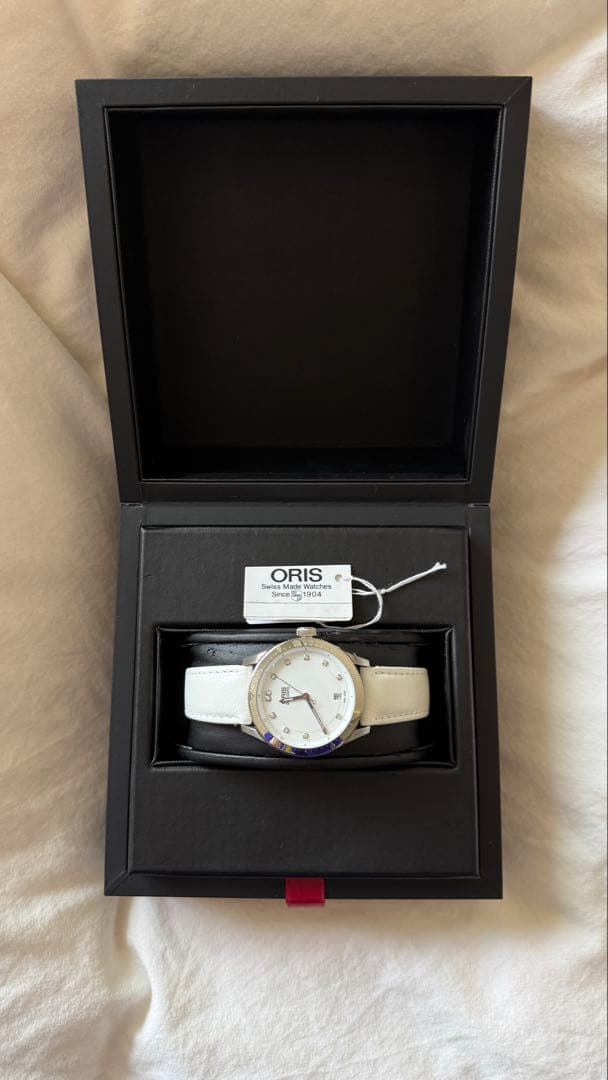 ORIS ホワイトレザー 時計