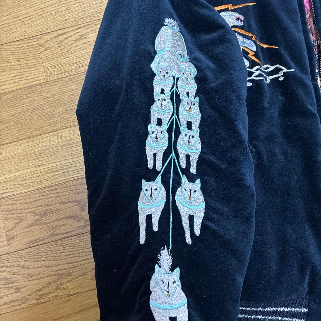 テーラー東洋　リバーシブルスカジャン　アラスカ　白熊