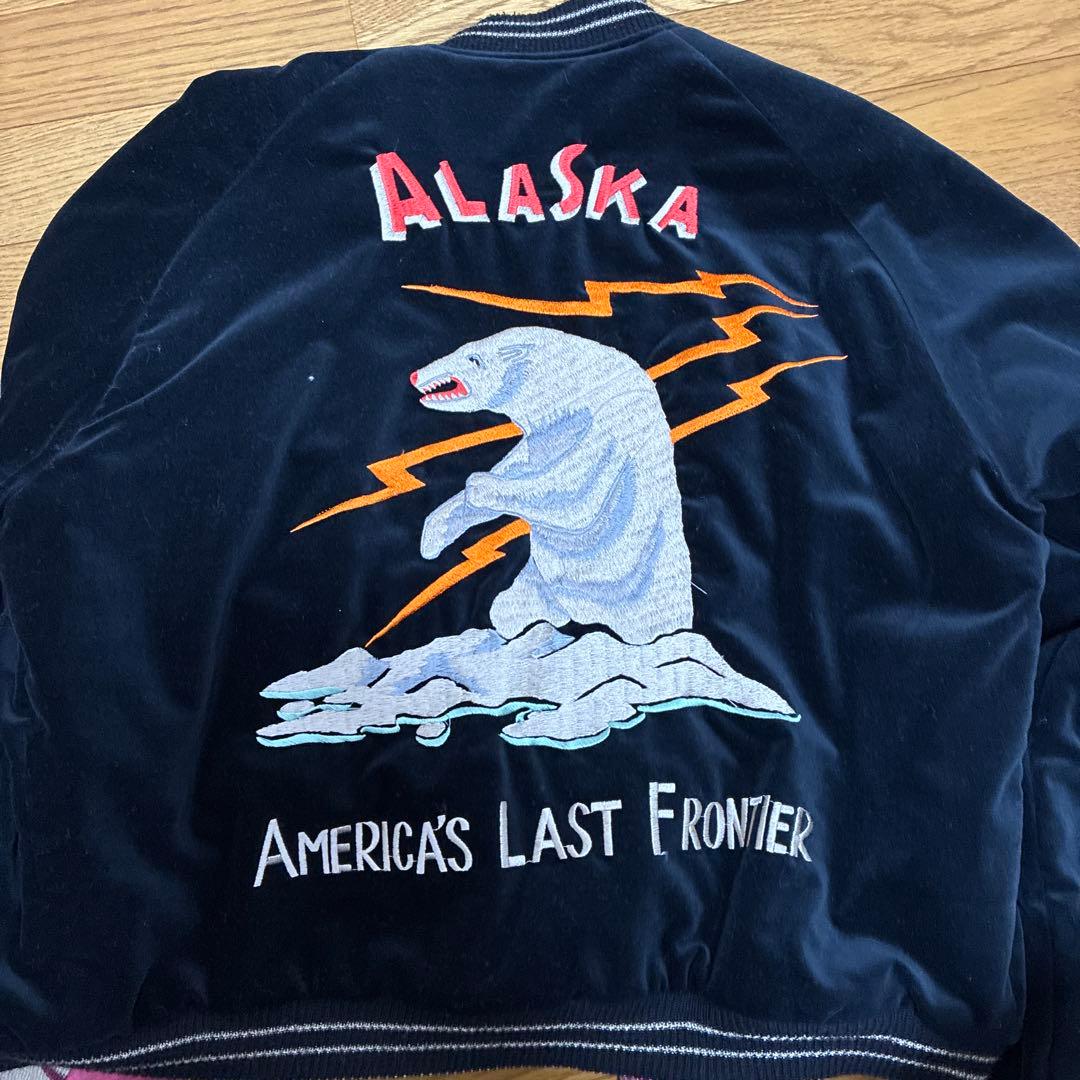 テーラー東洋　リバーシブルスカジャン　アラスカ　白熊