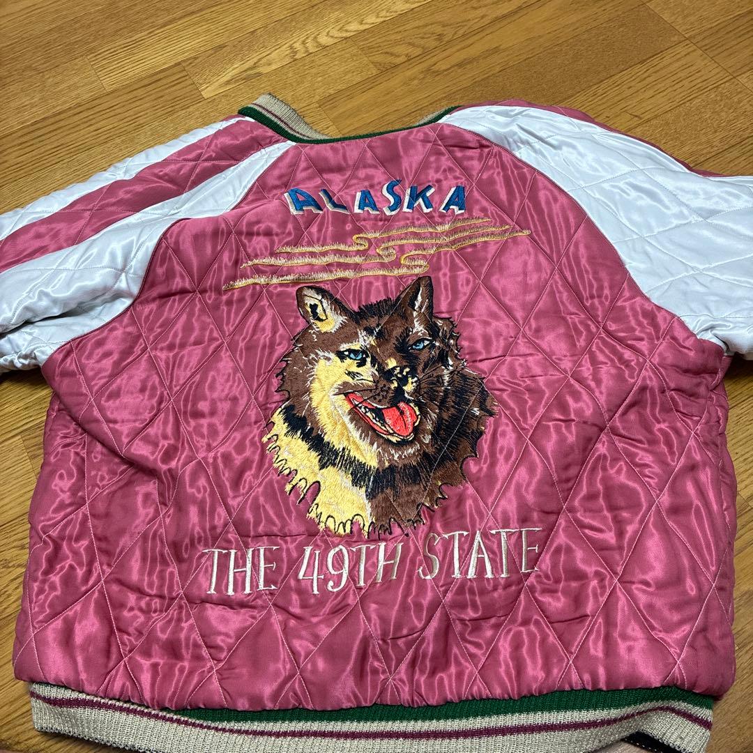 テーラー東洋　リバーシブルスカジャン　アラスカ　白熊