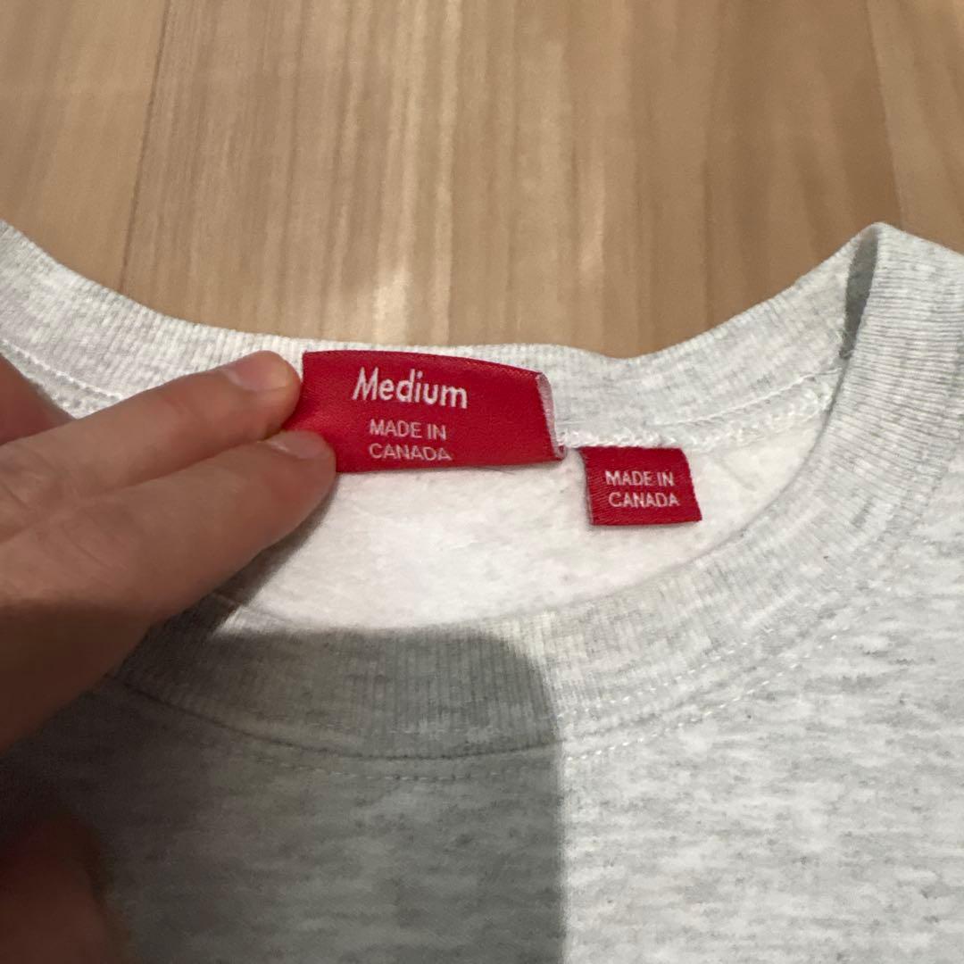 Supreme グレー スウェットシャツ Medium