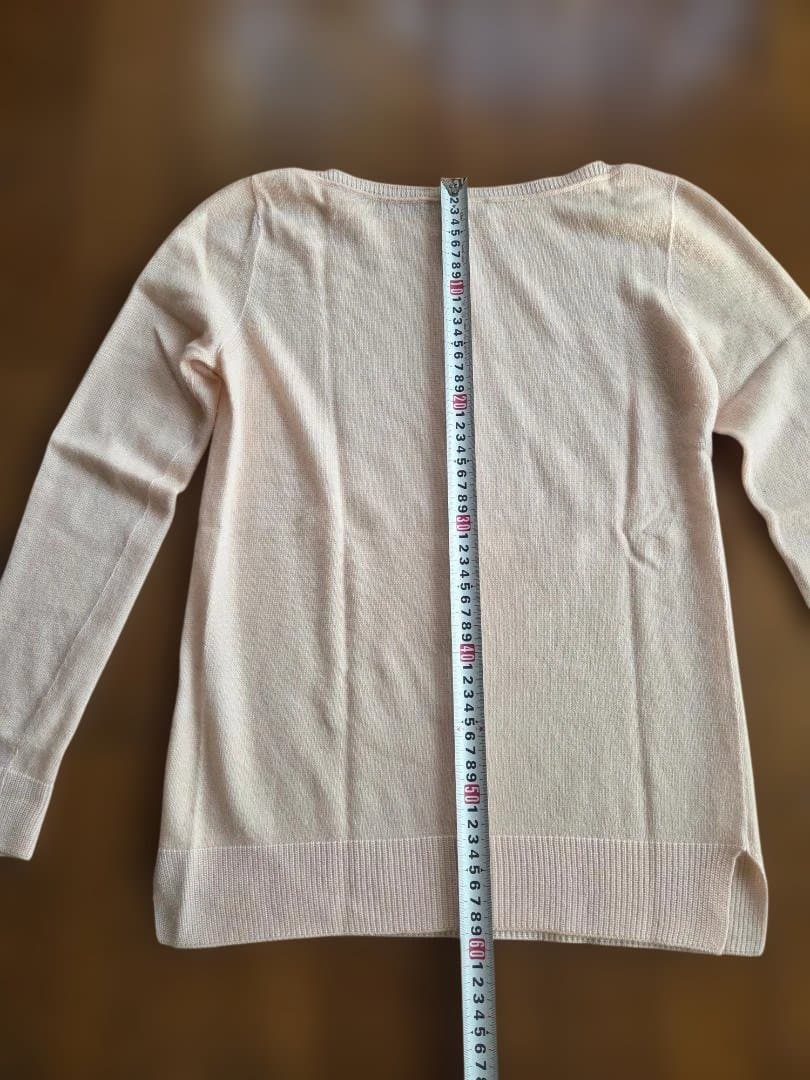 LORO PIANA ライトピンク クルーネック ニット