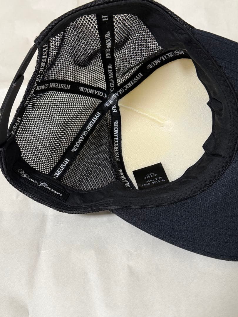 正規品 ヒステリックグラマー SEE NO EVIL スタッズメッシュキャップ