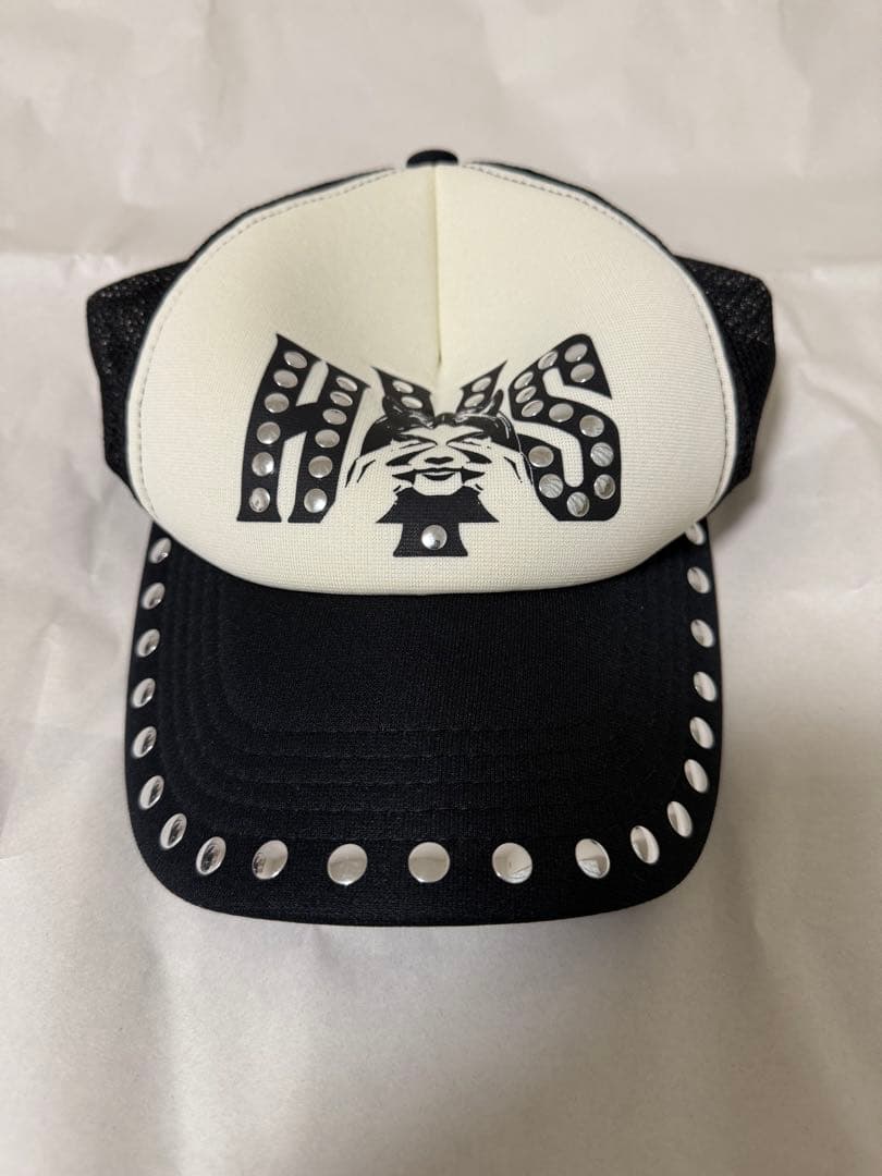 正規品 ヒステリックグラマー SEE NO EVIL スタッズメッシュキャップ