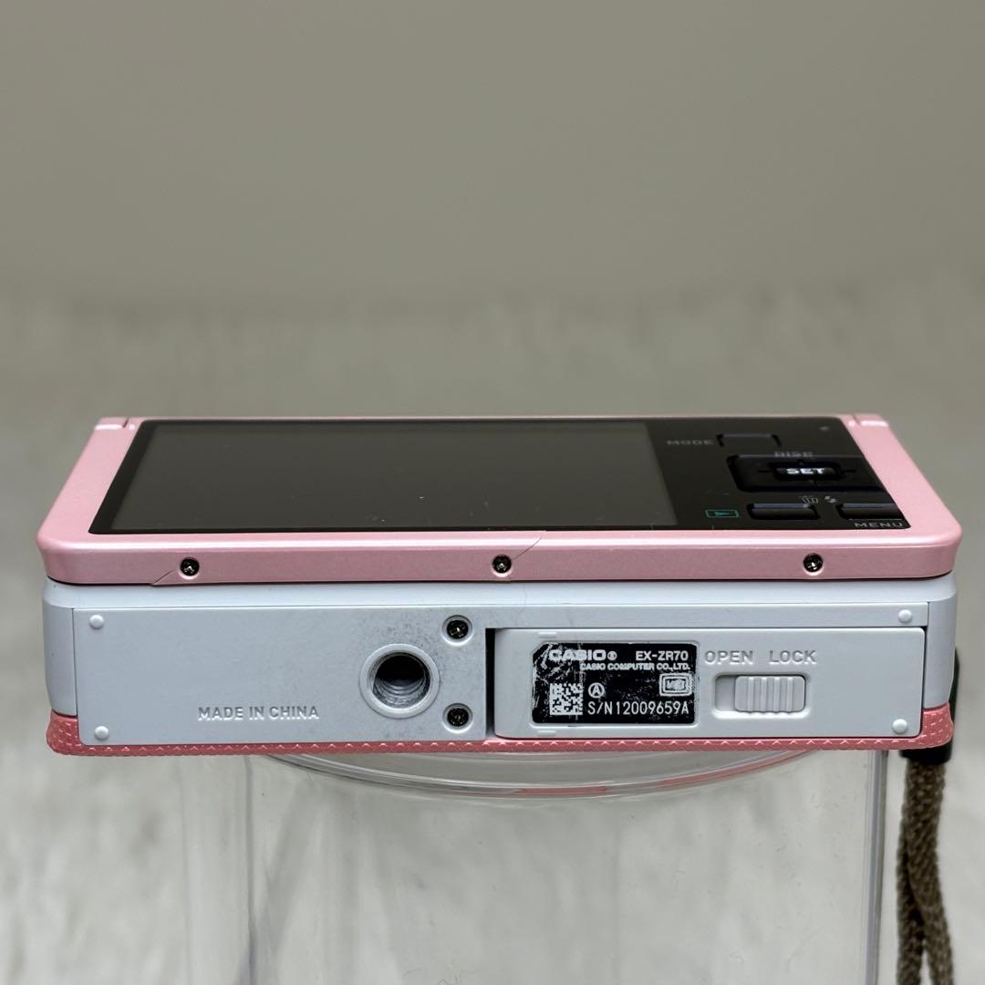 CASIO カメラ　EX-ZR70 ピンク　充電器　説明書 コンデジ　動作品