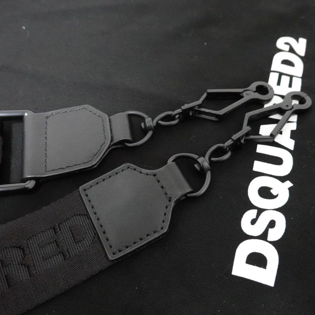 DSQUARED2 トートバッグ　ロゴ　ブラック　ナイロン　ショルダー　2way