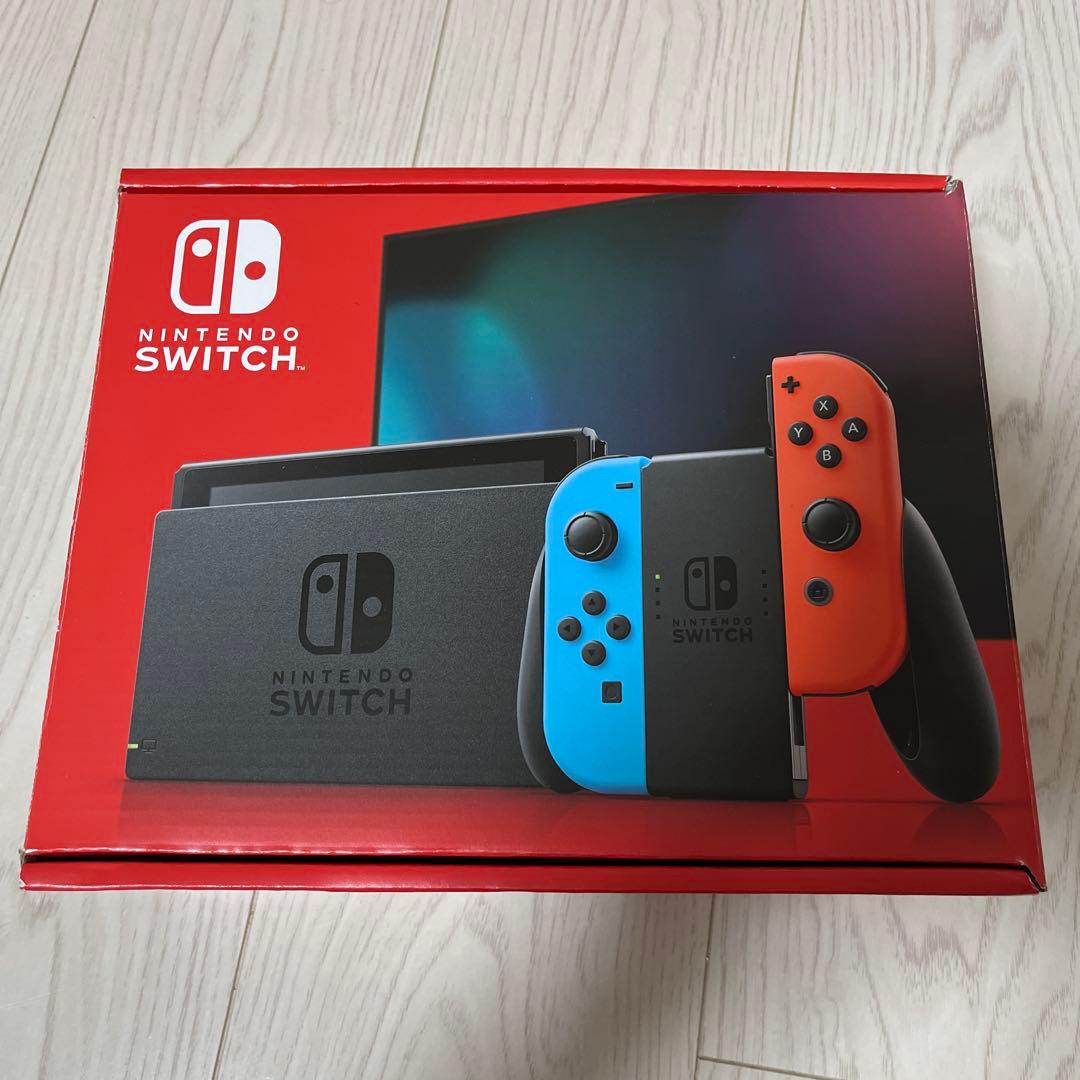 Nintendo Switch ネオンブルー/レッド 本体充電スタンド、ケース付