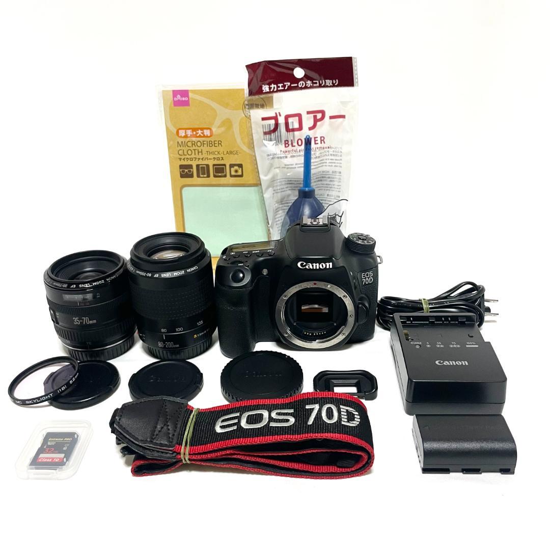 即戦力❣️ Canon EOS 70D ダブルズームレンズセット 遠近OK