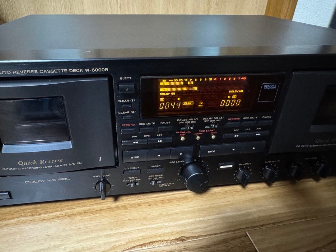 よ*カ様 TEAC ダブル　オートリバース　カセットデッキ　W-6000R 中古