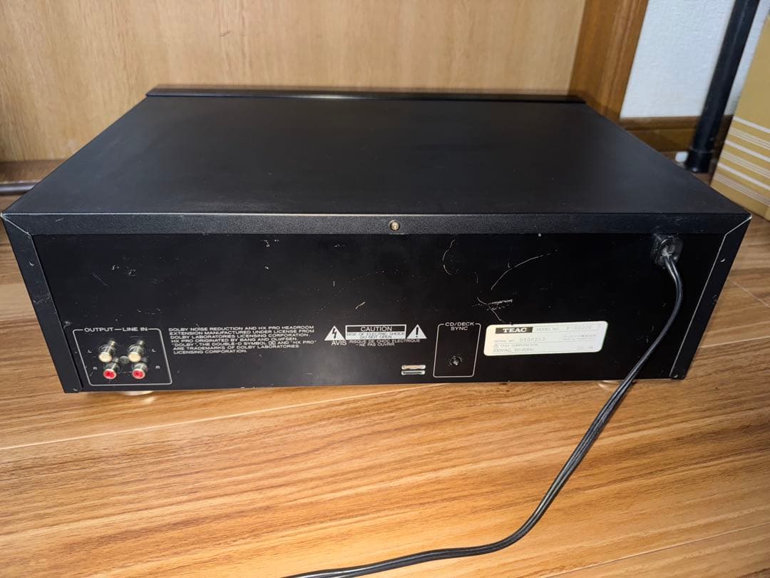 よ*カ様 TEAC ダブル　オートリバース　カセットデッキ　W-6000R 中古