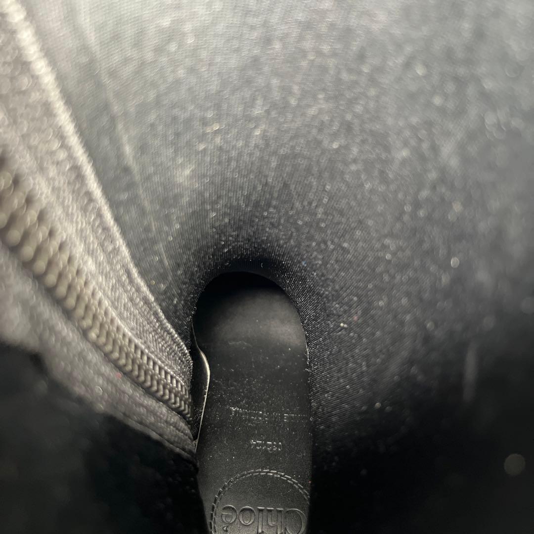 Chloé ブラックラバーブーツ レインブーツ