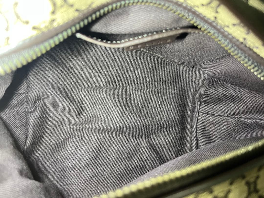 CELINE セリーヌ アクセサリーポーチ ハンドバッグ マカダム柄