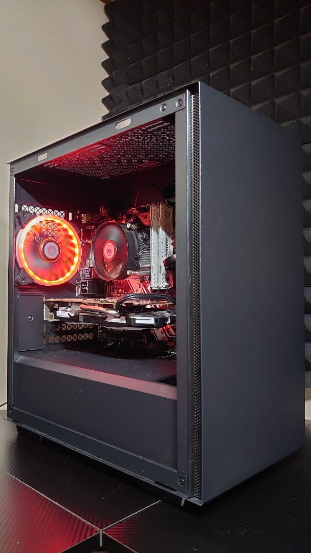 ゲーミングPCフルセット i7 7700k RX570 SSD500GB+1TB