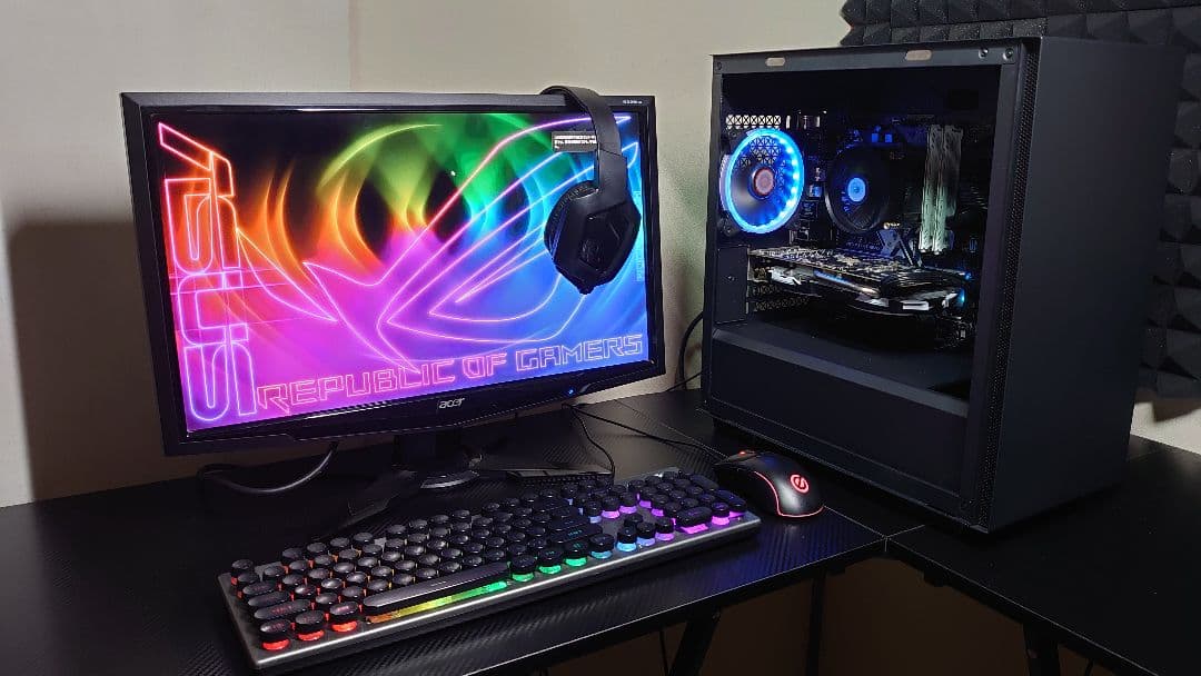 ゲーミングPCフルセット i7 7700k RX570 SSD500GB+1TB