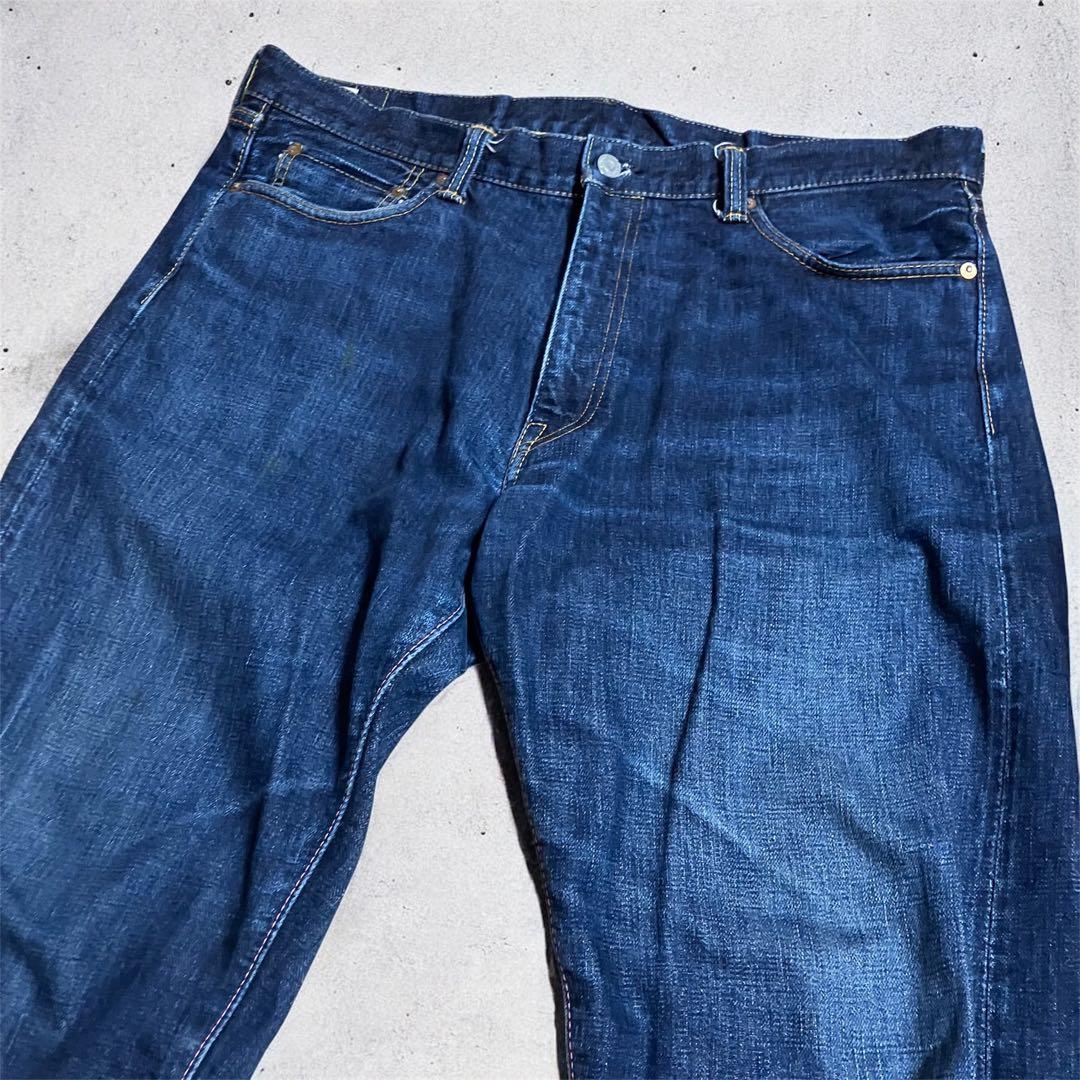 桃太郎ジーンズ　セルビッジデニム　赤耳　日本製w38 濃紺　岡山　1006SPZ