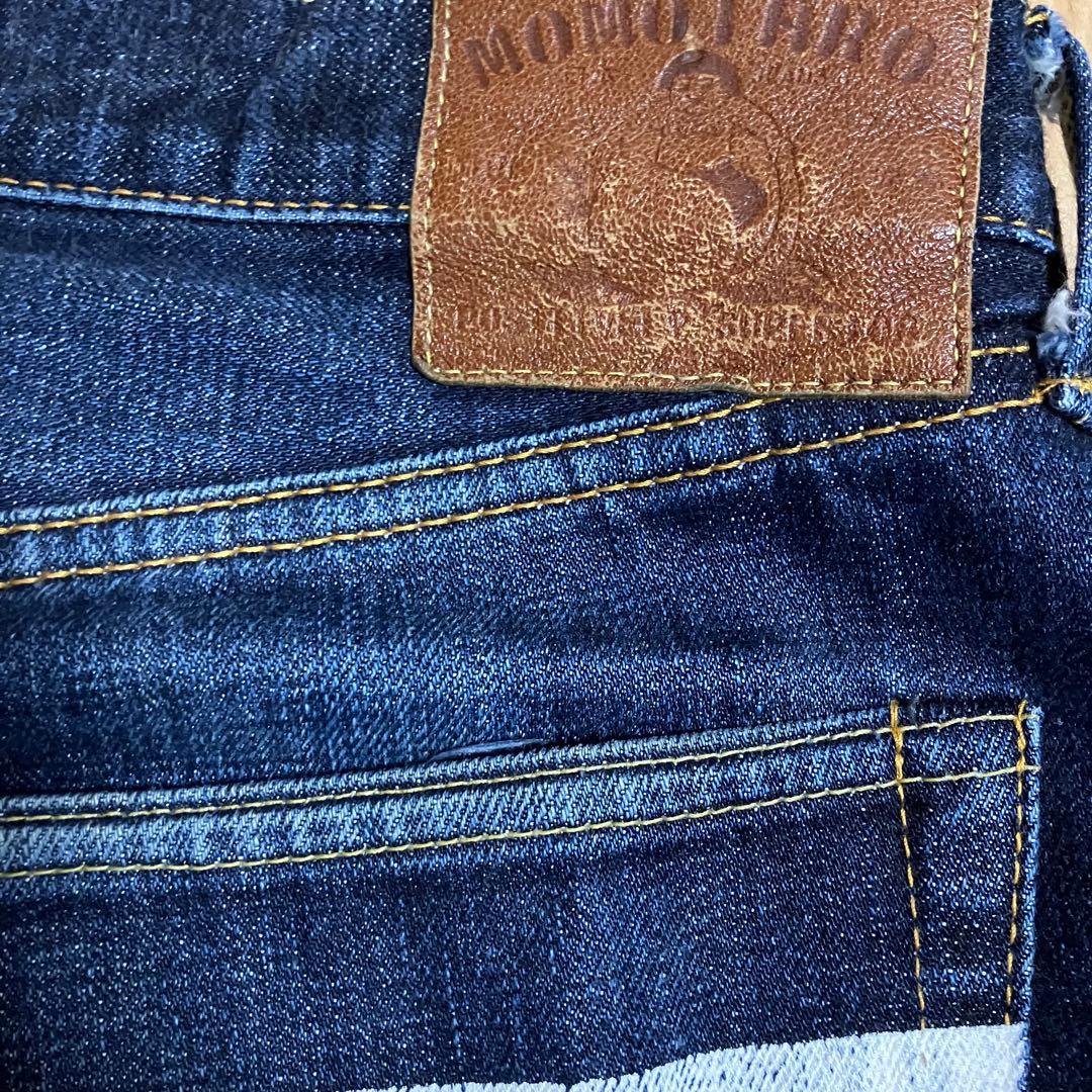桃太郎ジーンズ　セルビッジデニム　赤耳　日本製w38 濃紺　岡山　1006SPZ