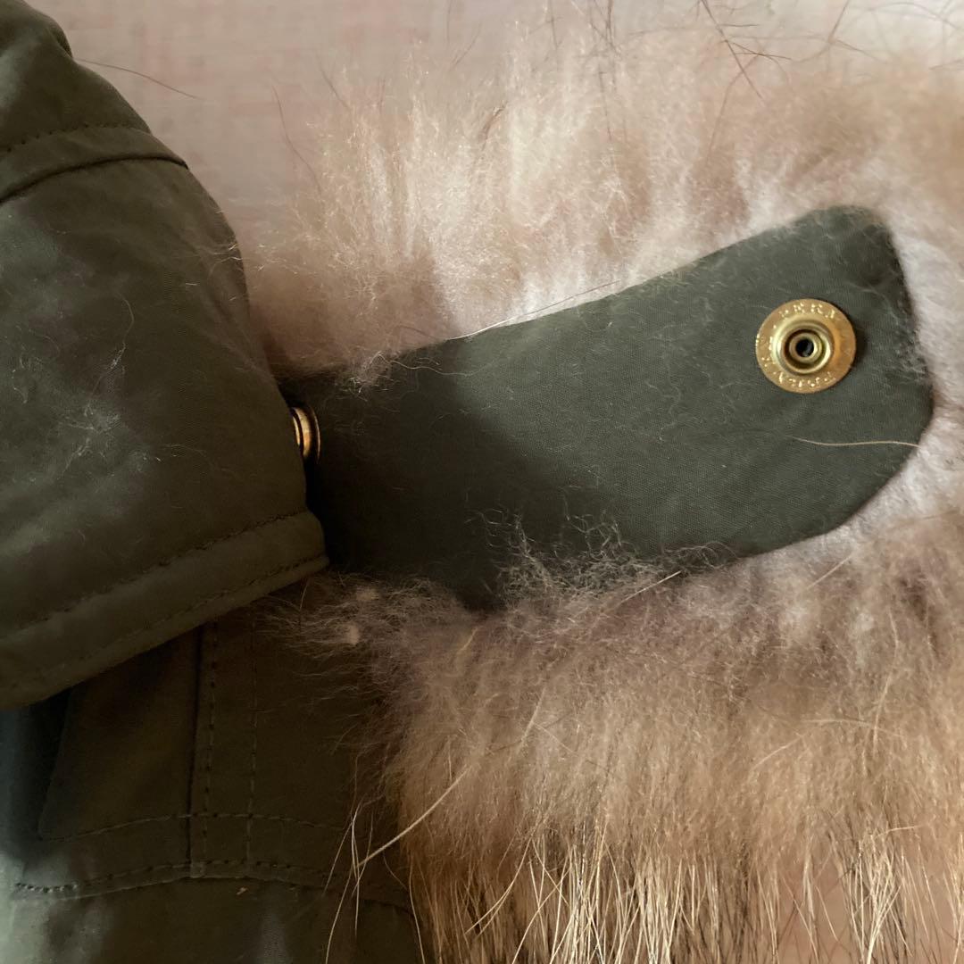 スピックアンドスパン　ファー付きモッズコート