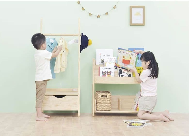 【新品未開封】大和屋　ノスタ　キッズハンガーラック　小物収納