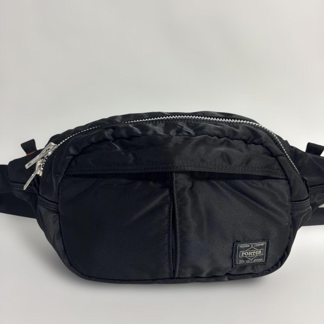 美品✨HEAD PORTER TANKER オーバルウエストバッグ ブラック