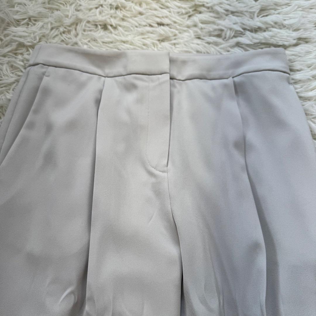 ICB アイシービー　洗える　スーツ ノーカラー　アイボリー　Lサイズ