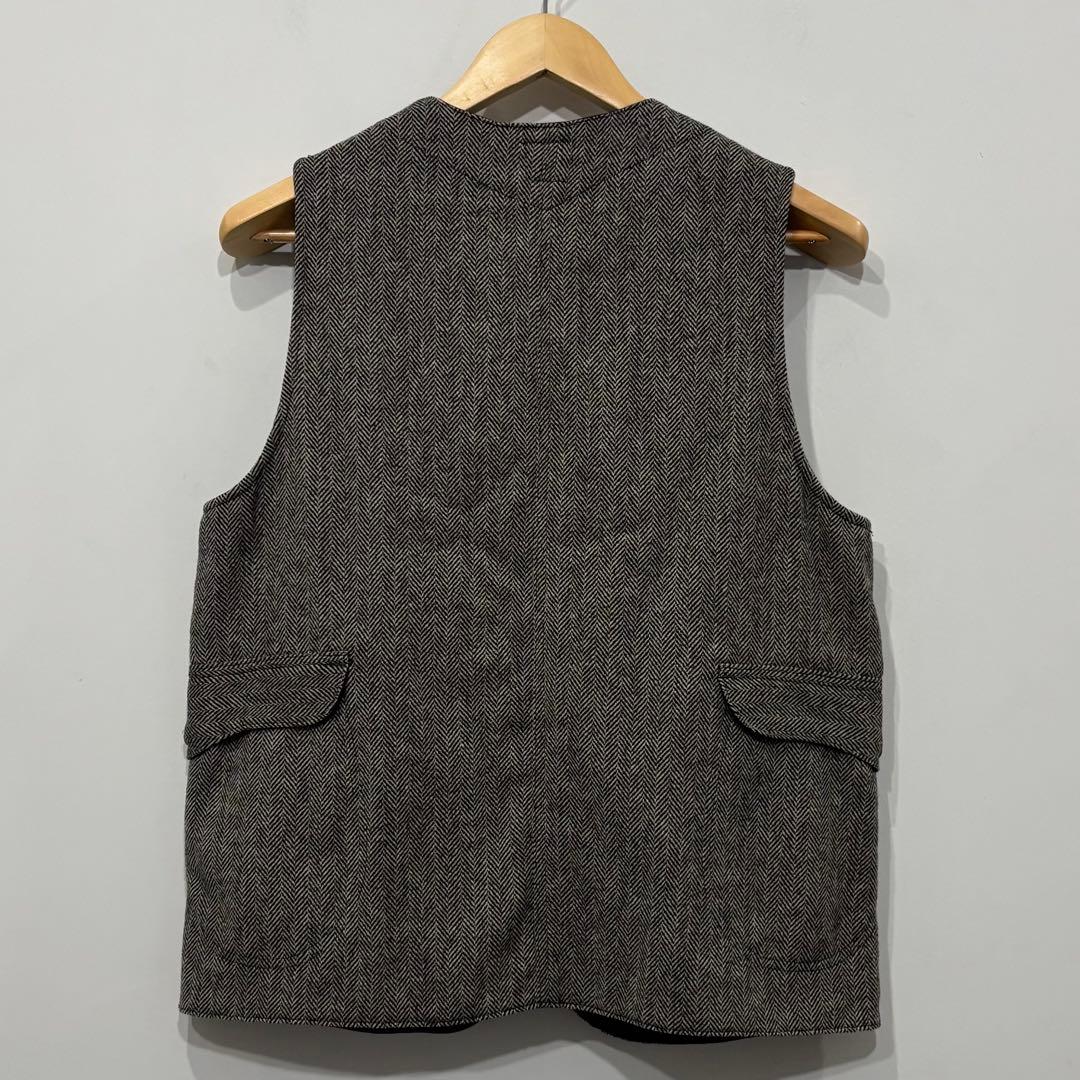 美品 ポストオーバーオールズ ロイヤルトラベラー ツイード ヘリンボーン ベスト