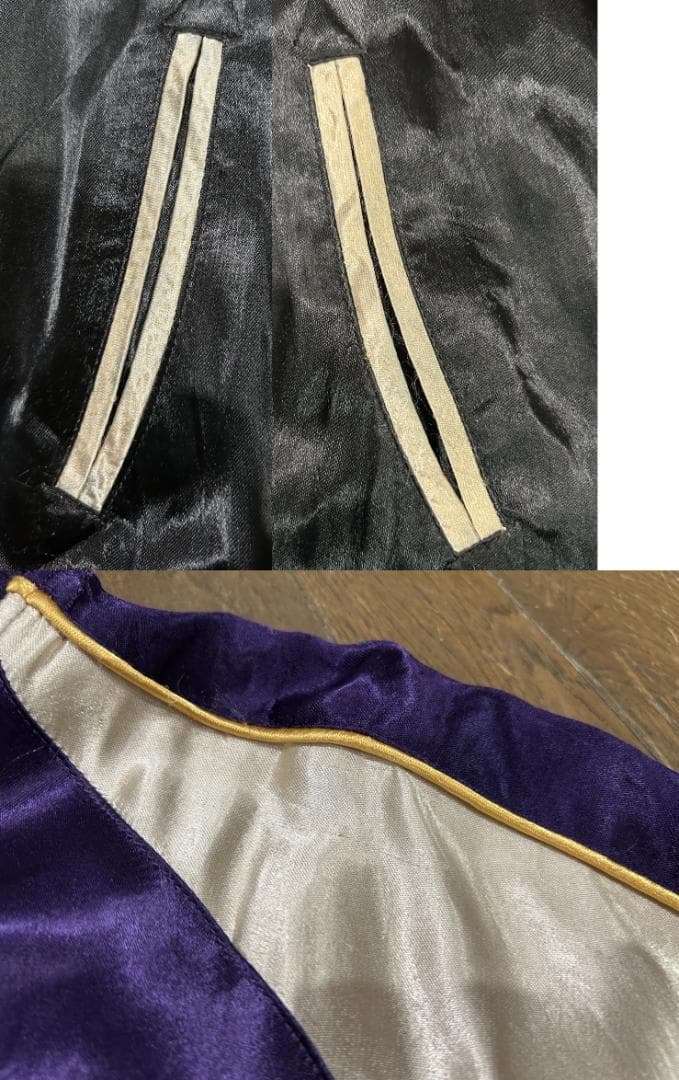 ＊VANSON×LOONEY TUNES 刺繍 リバーシブル スカジャン L