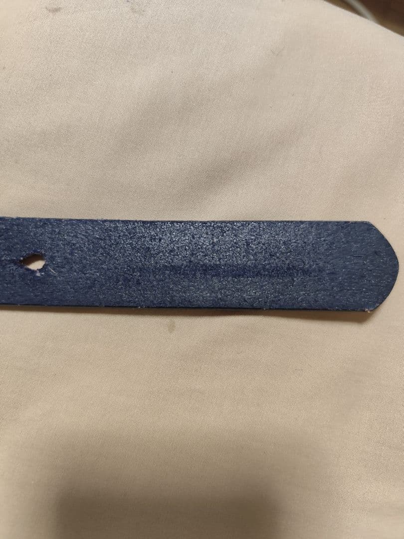 【希少】GLEN、ネイビー レザー ベルト