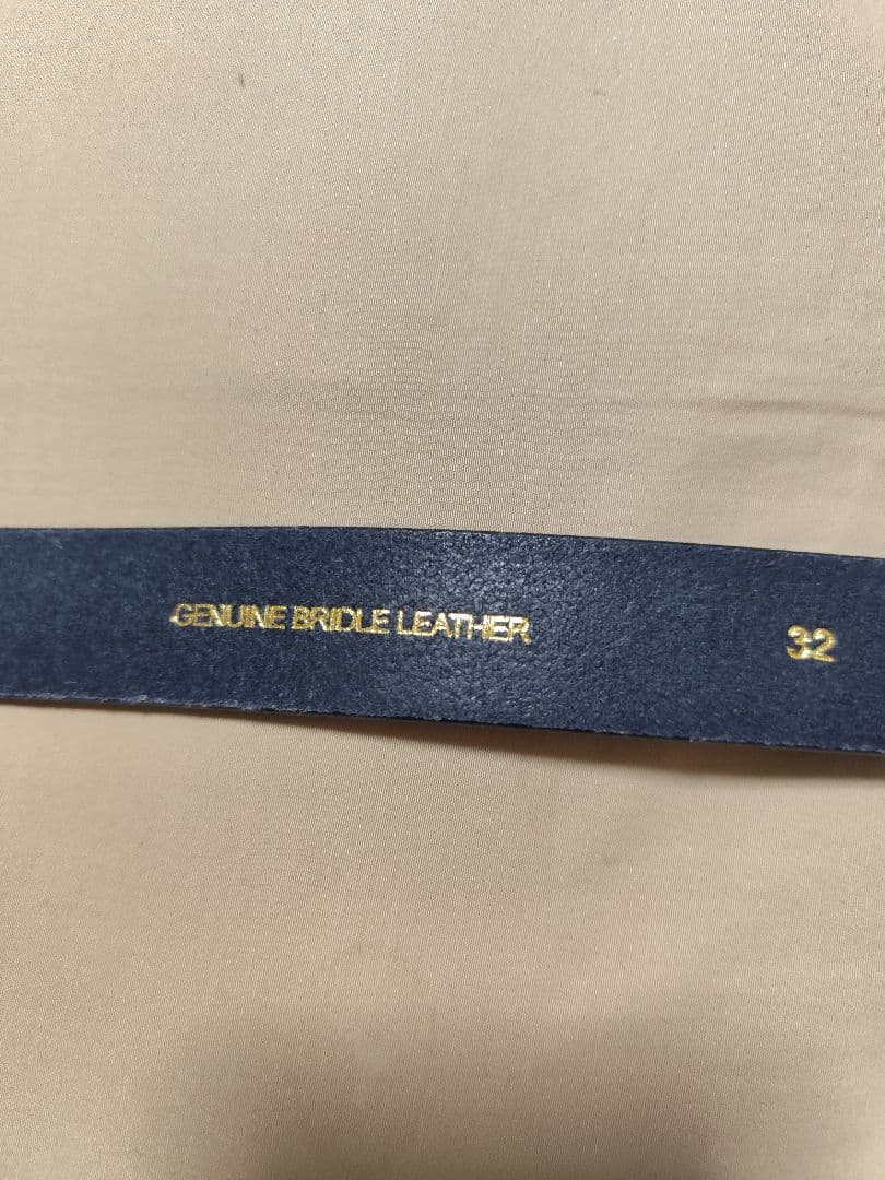 【希少】GLEN、ネイビー レザー ベルト
